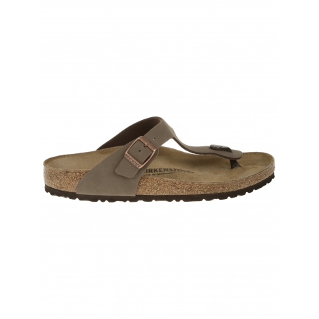 Birkenstock scarpa uomo gizeh in nubuck mocca