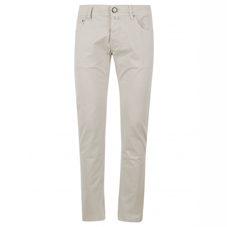 Jacob Cohen jeans uomo nick slim in  gabardine cotone beige