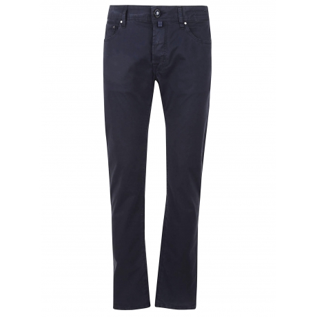 Jacob Cohen jeans uomo nick slim in gabardine di  cotone blu