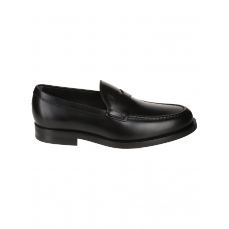 Tod's mocassino uomo in pelle e suola in gomma nero