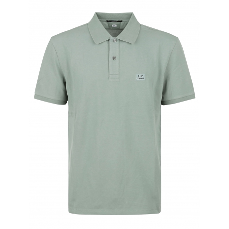 Cpcompany Polo uomo in cotone piquet con micrologo salvia