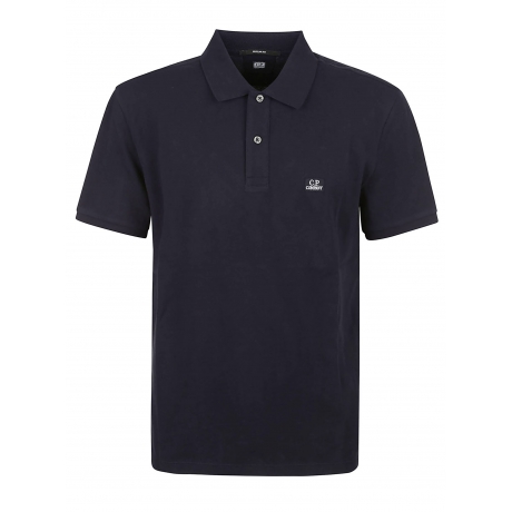 Cpcompany polo uomo  in cotone piquet con micrologo blu