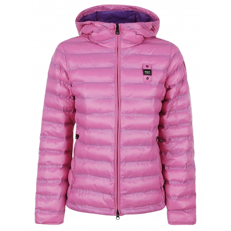 Blauer piumino donna imbottito in ovatta rosa ed interno viola