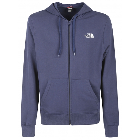 The North Face felpa uomo con cerniera e cappuccio blu