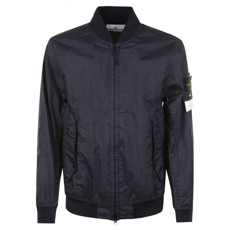 Stone Island bomber uomo in membrana blu