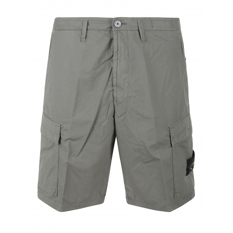 Stone Island bermuda uomo cargo in cotone  verde