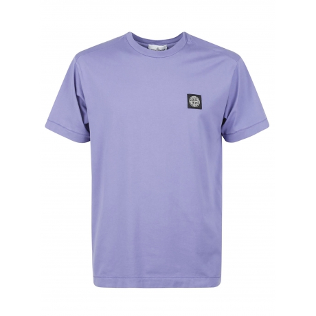 Stone Island t-shirt uomo manica corta in cotone viola