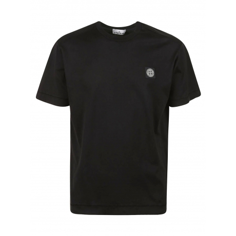 Stone Island t-shirt uomo manica corta in cotone nero