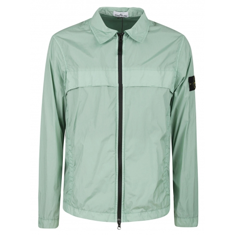 Stone Island giubbotto uomo crinkle in nylon verde