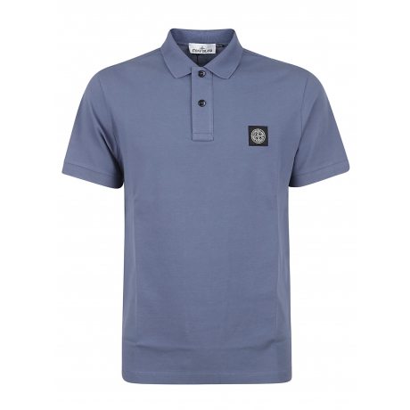 Stone Island polo uomo in cotone e micrologo avion