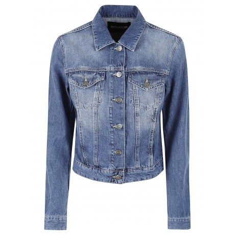 Dondup Giubbotto donna in denim chiaro