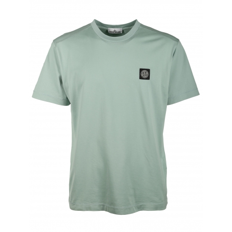 Stone Island t-shirt uomo manica corta in cotone salvia