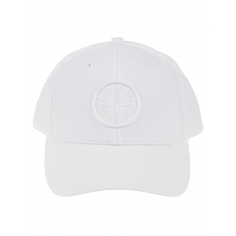 Stone Island cappello uomo in cotone bianco