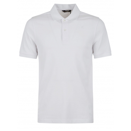 Kway Polo uomo amedee in piquet di cotone bianco