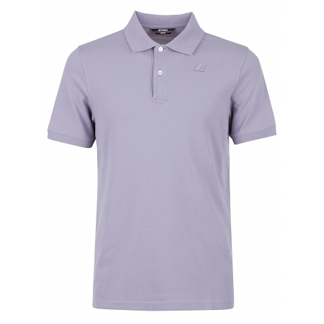 Kway Polo uomo amedee in piquet di cotone viola