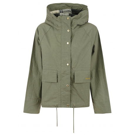 Barbour giacca donna  nith con cappuccio verde