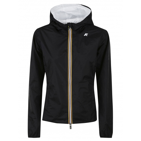 Kway giubbotto donna  lily plus double in nylon reversibile nero e bianco