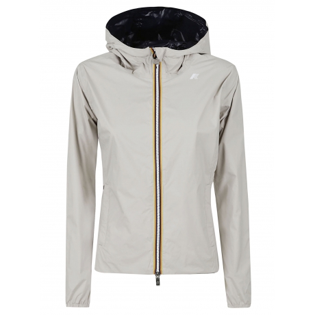 Kway giubbotto donna lily plus double in nylon reversibile ble e bianco