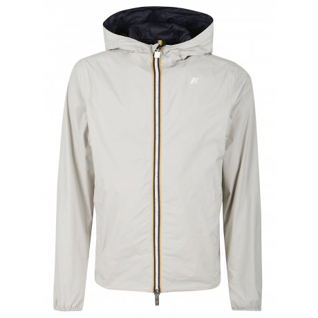 Kway giubbotto uomo reversibile jake plus .2 double beige e blu