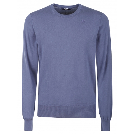 Kway maglia uomo sebastien in cotone bluette