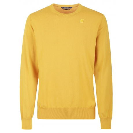 Kway maglia uomo sebastien in cotone giallo