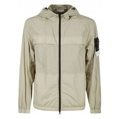 Stone Island Giubbotto uomo crinkle in nylon beige