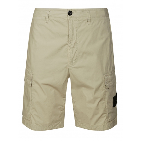 Stone Island bermuda uomo cargo in cotone beige