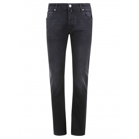 Jacob Cohen jeans nero uomo in cotone