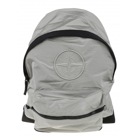 Stone Island zaino beige uomo con tasca frontale