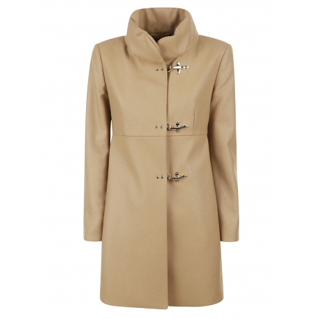 Fay Cappotto donna in lana collo avvolgente tre ganci