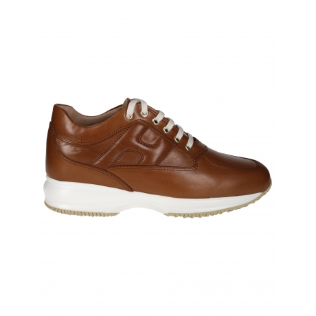 Hogan Scarpe cuoio donna interactive in pelle martellata