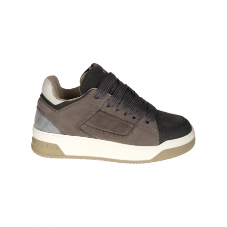Hogan Scarpe grigio e beige scuro in camoscio modello jordan