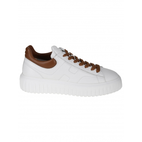 Hogan scarpe bianco e cuoio uomo sneakers in pelle