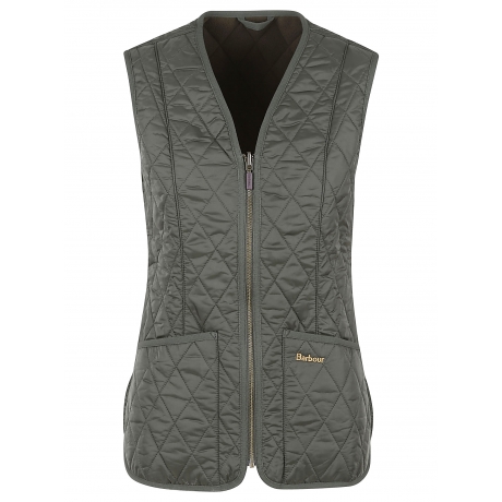 Barbour gilet verde donna trapuntato a rombi