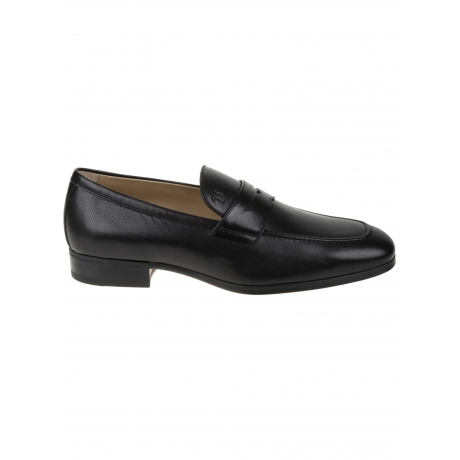 Tod's Mocassino nero uomo in pelle con tacco