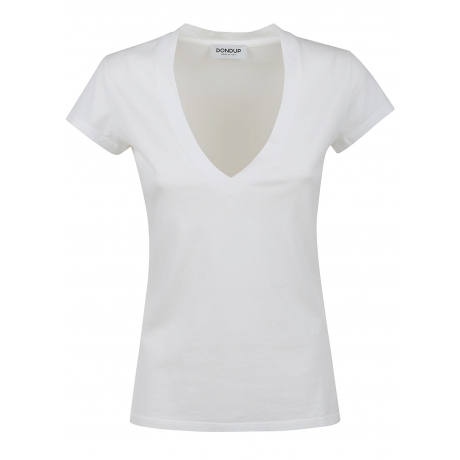 Dondup Maglia donna con scollo v in cotone