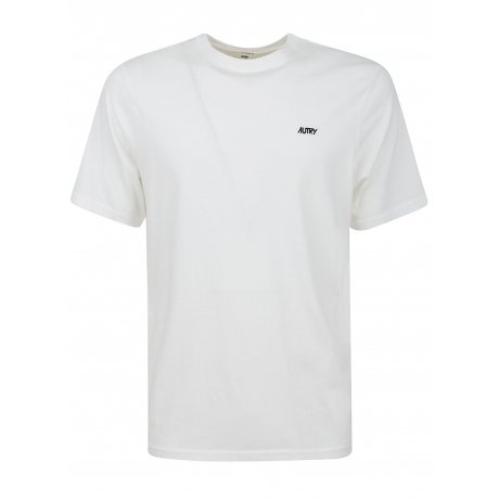 Autry T-shirt girocollo bianco uomo in cotone