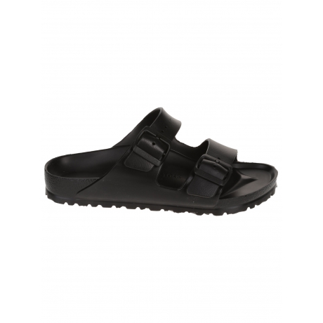 Birkenstock Sandali arizona nero donna doppia fascia gomma