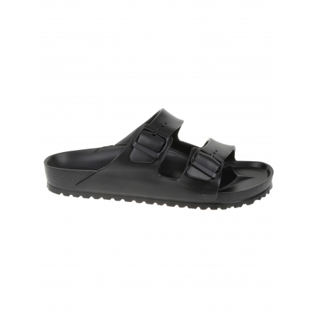Birkenstock Sandali arizona nero uomo doppia fascia di gomma