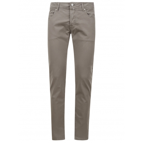 Jacob Cohen Pantalone slim grigio uomo 5 tasche