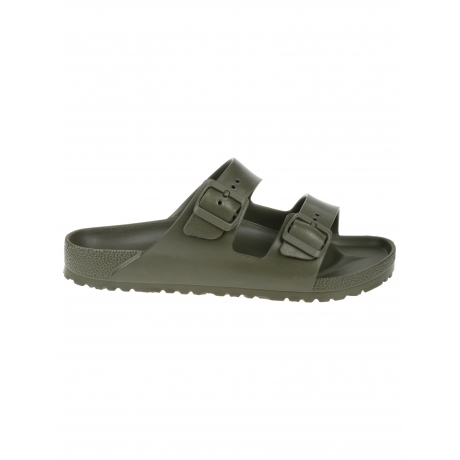 Birkenstock Sandali arizona verde uomo doppia fascia di gomma
