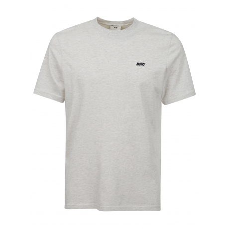 Autry T-shirt girocollo grigio uomo in cotone