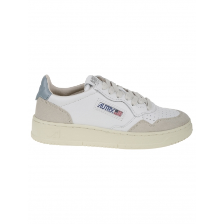 Autry Scarpe celeste donna in pelle e suede con lacci