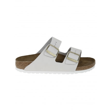 Birkenstock Sandali arizona bianco donna doppia fascia nabuk
