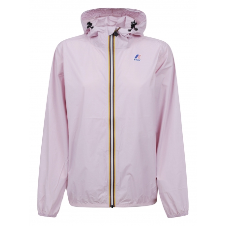 Kway Giubbino rosa donna in nylon con cappuccio