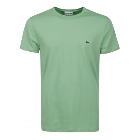 Lacoste T-shirt verde chiaro uomo in cotone