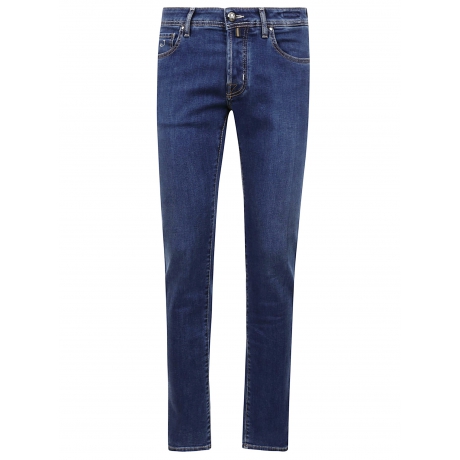 Jacob Cohen Pantalone slim blu uomo 5 tasche