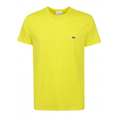 Lacoste T-shirt giallo uomo in cotone