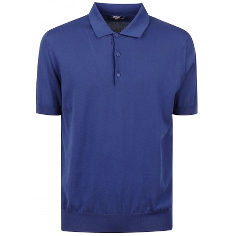 Kway Polo bluette uomo in cotone