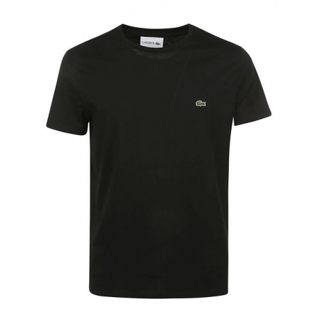 Lacoste T-shirt nera uomo in cotone